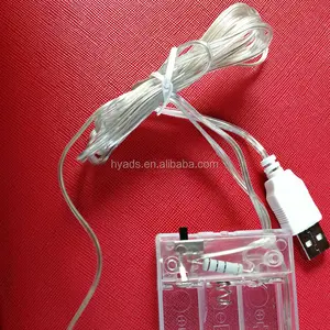 Transparent USB cable with connector