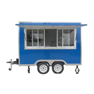 มัลติฟังก์ชั่ซื้ออาหารรถตู้รถพ่วงรถบรรทุกอาหารมือถือรถตู้สำหรับไก่ทอด