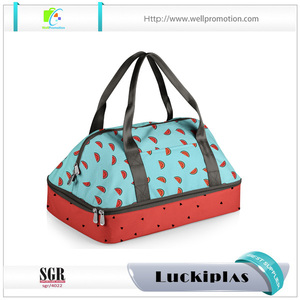 La bolsa de asas enrrollada del almuerzo aisló <span class=keywords><strong>los</strong></span> bolsos del compartimiento del refrigerador dos con la etiqueta conocida - Product Image 4