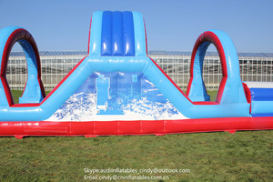 PVC Bâche Gonflable Tempête De Glace Gonflable Obstacle Parcours D'assaut pour le jeu de combat - Product Image 5