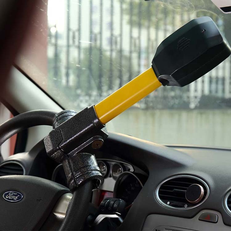 OKLEAD OKL6937 New Steering Wheel Lock with Alarm and Remote - Anti-Theft Car Security Device