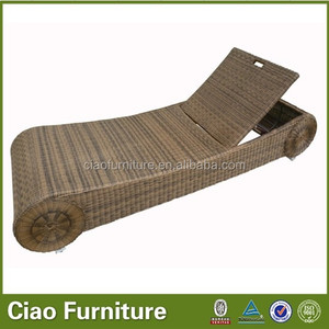3.0 ronda de mimbre piscina tumbona <span class=keywords><strong>con</strong></span> <span class=keywords><strong>ruedas</strong></span> - Product Image 1