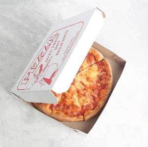 Boîte à pizza en carton enduit d'<span class=keywords><strong>argile</strong></span> avec coins verrouillables, finition mate, gaufrage et doublure en éponge biodégradable, OEM ODM, en gros, économique - Product Image 2