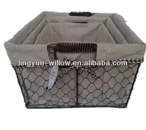 home design fabric bread metal baskets wholesale