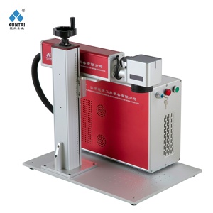 Machine de marquage laser à fibre CNC Kuntai 20W, précision de 0,001 mm, refroidissement par air, prend <span class=keywords><strong>en</strong></span> charge les formats <span class=keywords><strong>JPG</strong></span>/DXF/PLT/AI/BMP, facile à utiliser, garantie 1 an - Product Image 1