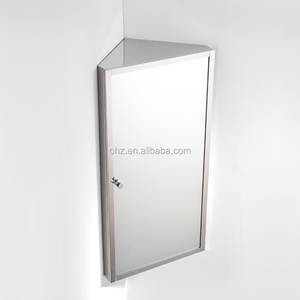 7041 Stainless Steel Wall Mounted Bathroom <strong>Corner</strong> <strong>Mirror</strong> <strong>Cabinet</strong> - Product Image 2