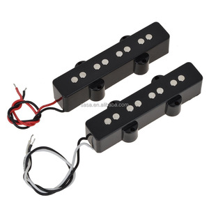 1 Juego de 4 cuerdas de JB bajo <span class=keywords><strong>Guiter</strong></span> puente cuello pinzas para Jazz Bass abierto Negro estilo BJ-60 - Product Image 2
