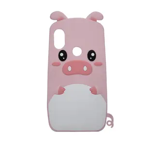 For Xiaomi redmi note 5 Case Cover 3D Cartoon Pig Little Tail Silicone Phone Case for Xiaomi redmi note 5 Pro