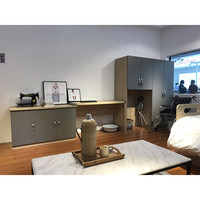 Muebles de Dormitorio Modernos y Contemporáneos de Melamina, Juegos de Cama Queen y King Size para Apartamentos y Hoteles, Estilo Dubái, Ecológicos y Duraderos