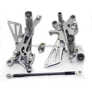 CNC מתכוונן האחורי לדרוך יתדות Rearset להונדה ימאהה סוזוקי קוואסאקי דוקאטי טריומף