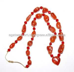 Collares de cuentas de 4 lados, cornalina - Product Image 2