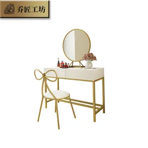 Новый модный столик с зеркалом, простой деревянный комод