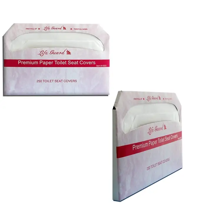 Protector de papel higiénico de tela fresca en la tapa de la tapa del asiento del inodoro grande