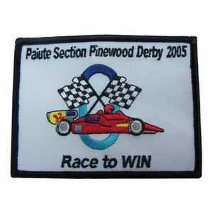 stoff Pinewood <span class=keywords><strong>Derby</strong></span> eisen auf <span class=keywords><strong>patch</strong></span> applique abzeichen - Product Image 1