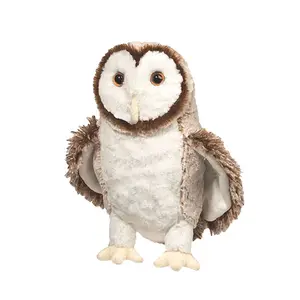 Monde sauvage des animaux 11.5 "chouette effraie doux en peluche jouets en peluche