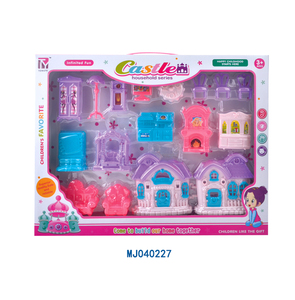 Funny Kids Play plastic villa <span class=keywords><strong>sweet</strong></span> home toy with doll - Product Image 4