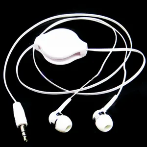 Mini Retractable OEM Earphone Headphone Headset For Mobile Phone Tablet PC MP5 MP4