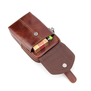 <span class=keywords><strong>Riñonera</strong></span> de <span class=keywords><strong>Cuero</strong></span> Genuino Marrón para Hombre - Product Image 4