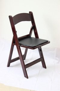 أمريكانا الأبيض مأدبة الزفاف البلاستيكية مقعد راتنج قابل للطي - Product Image 3