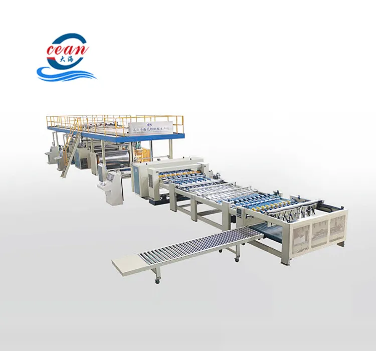 Máquina de línea de producción de cartón/cartón corrugado de 5 capas, 2,3
