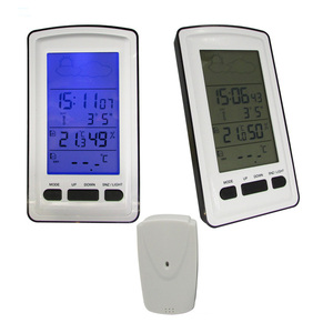 Ev yatak odası elektronik LED masa ve masa saati ile hava İstasyonu dijital takvim radyo kontrollü mükemmel görünürlük - Product Image 2