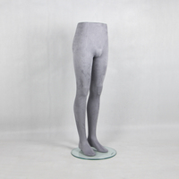 Nouvelles jambes de mannequin masculines en tissu gris sexy pour l'affichage de pantalons et de jambes de pantalon, mannequin masculin debout en vente