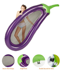 Adulto al por mayor grande berenjena flotador inflable del PVC piscina <span class=keywords><strong>vacaciones</strong></span> - Product Image 6