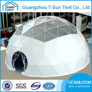 Marco de Acero Al Aire Libre Media Esfera Carpa Domo Geodésico Carpa Refugio de <span class=keywords><strong>la</strong></span> Forma Redonda - Product Image 6