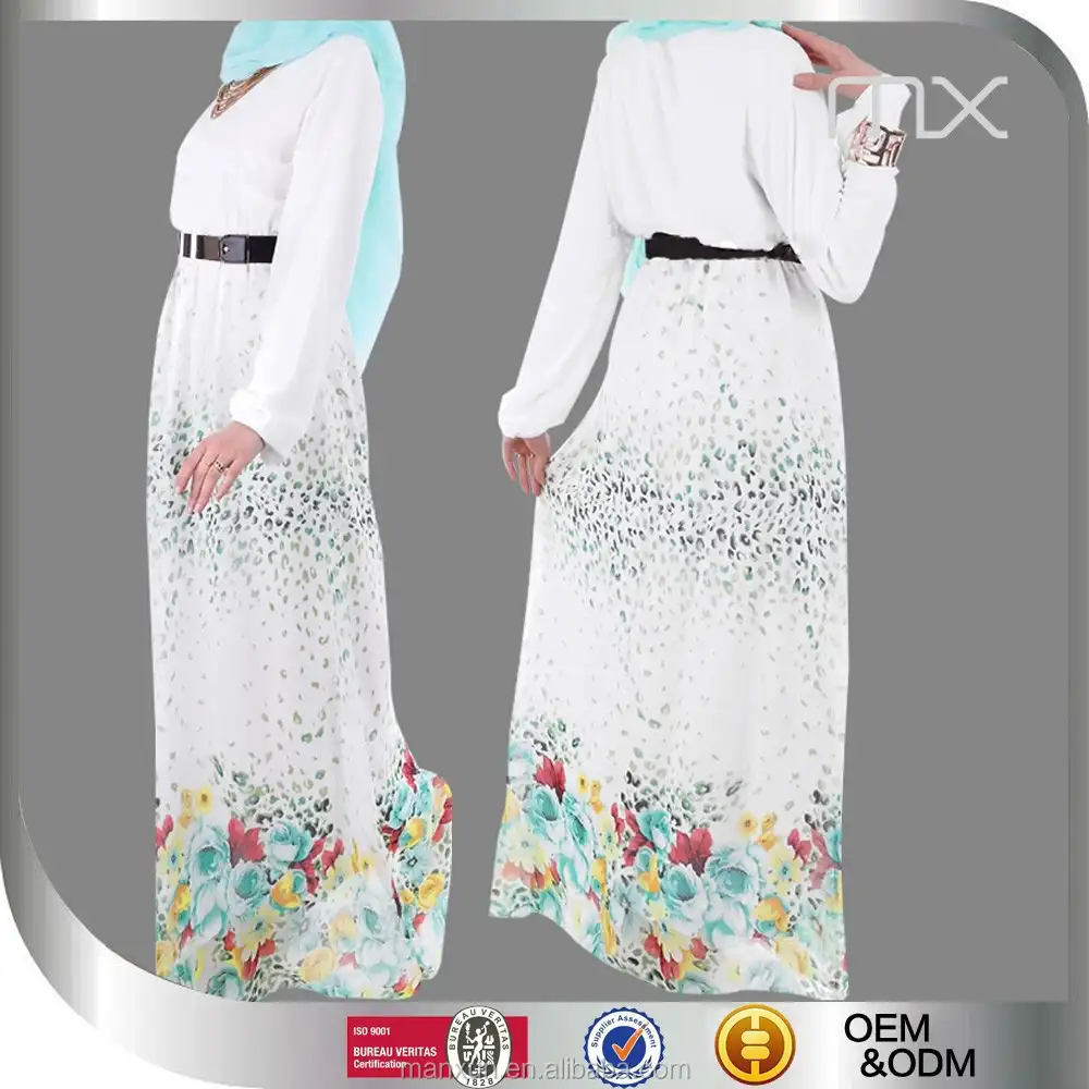 Plus size branco vestidos da menina de flor vestidos vestuário fabricante afghani kebaya nyonya marroquino takchita omani thobe