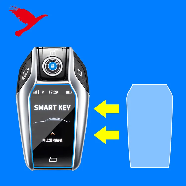 Universal Smart Remote Key Screen TPU Protector Film For BMW 1,2,3,4,5,6,7 Series, X3,X5,X7