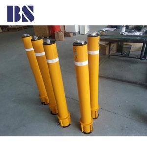 Dissuasore di Parcheggio Manuale a Scomparsa in Acciaio Inox 304/316, Barriera con Colonna Riflettente di Grado Diamante per Controllo del Traffico - Product Image 3