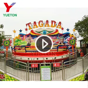 Parque de Atracciones Popular para niños, juegos giratorios de atracción, Disco de baile loco, tocadiscos Tagada