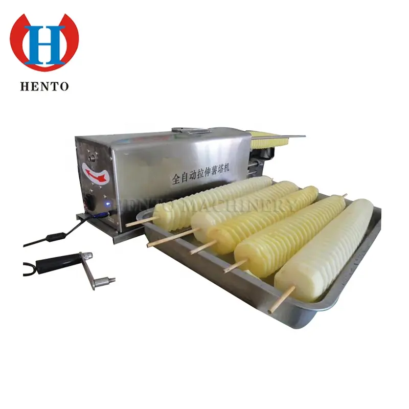 China Manufacturer Low Price Potato Chips Cutting Machine / Potato Tower Cutting Machine / Electric Spiral Potato Cutter