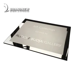 Placa de metal personalizada con grabado, fabricante outlet