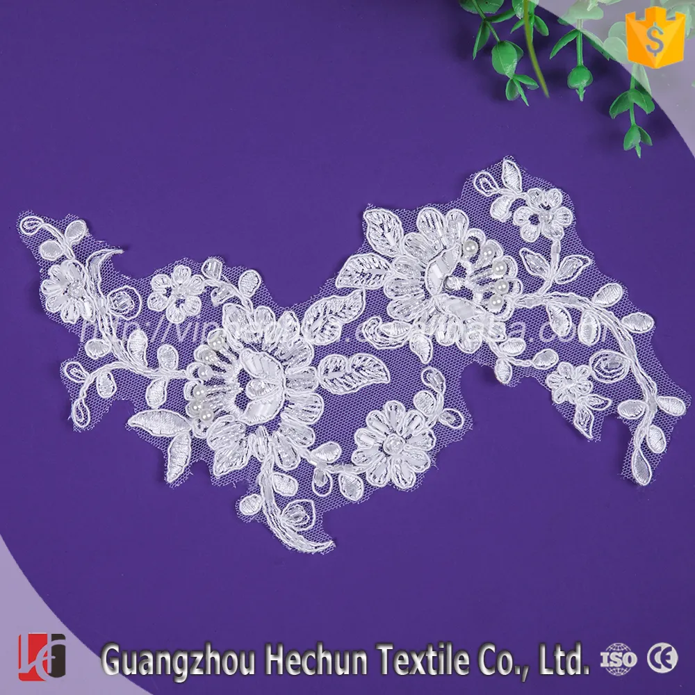 WHH-158 China Stickerei Maschine Maß Spitze Häkeln Applique für frauen Mäntel