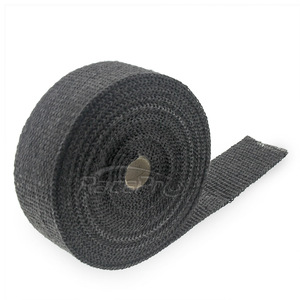RACEPRO Universal Motorcycle Fiberglass <strong>Exhaust</strong> Header Pipe Heat Wrap <strong>Tape</strong> W/ 5 Steel Ties - Product Image 1