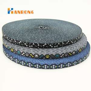 Высококачественный толстый полиэстеровый тканевый ремень с индивидуальным принтом, термопереводная ткань с высокой прочностью для Ошейников для домашних животных - Product Image 3