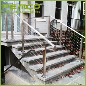 Free Style Modern House Design Stainless Steel Balcony <strong>Portable</strong> <strong>Steps</strong> with Handrail - Product Image 3