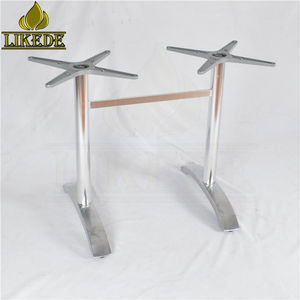 قاعدة طاولة طعام خارجية من الألومنيوم بعمودين مزدوجين لسطح مربع - Product Image 6