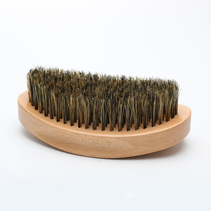 Wholesale Soft Bristle Hair beard brush and comb, Solid bamboo Handle <span class=keywords><strong>Custom</strong></span> Beard Brush For Men - Product Image 5