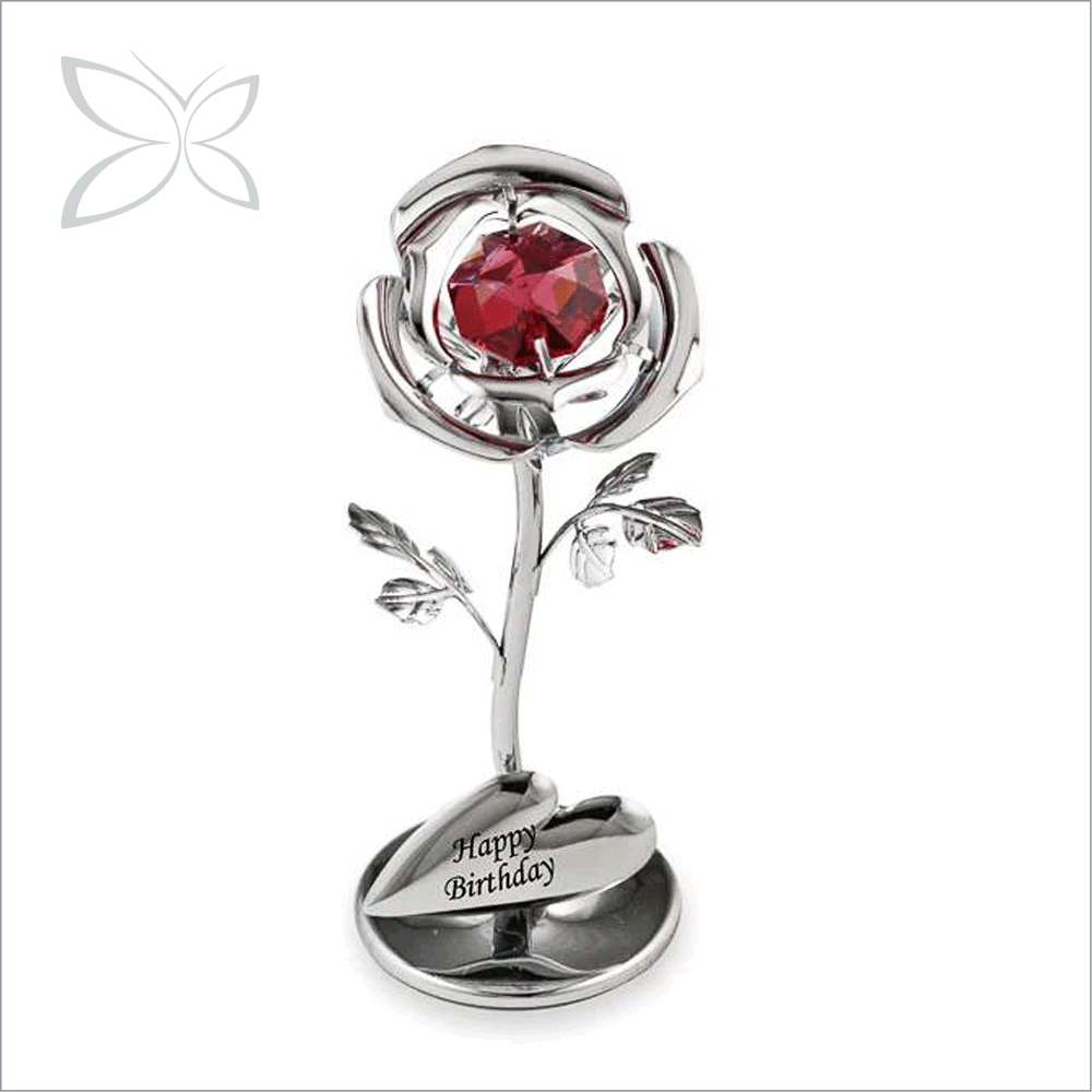 Crystocraft, металлические красные розы, цветы, украшенные кристаллами, свадебные подарки для гостей