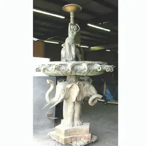 Outdoor Decoratie Grote Olifant Marmeren Fontein voor Koop