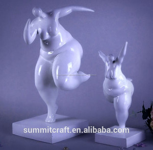 Pulido de la moda del polyresin alta- grado de grasa una mujer de arte de la escultura - Product Image 3
