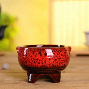 Pots en céramique pour petits bonsaïs, design <span class=keywords><strong>original</strong></span>, nouveaux pots de fleurs de bureau, pots de fleurs décoratifs pour bureau et jardinières - Product Image 1