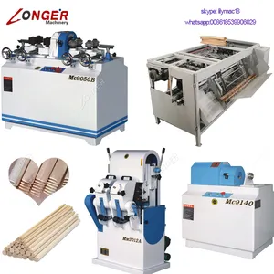 Automatic Rod Rounding Shovel Hammer Handle Wood Round Broom Stick Wooden Brush Handle Making Machine