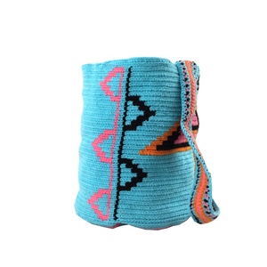Personalizzato Popolare di Modo Colorato Piccolo Handmade Wayuu Mochila Borsa Delle Donne Crochet di Un Sacchetto di Spalla - Product Image 3