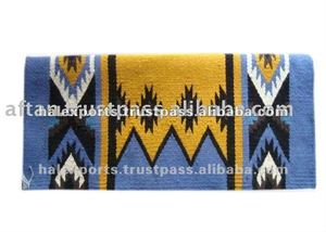 Almohadilla de sillín occidental de alta calidad, lana NZ con relleno de cojín trasero de piel y parche de cuero en ambos lados para productos de caballos - Product Image 2