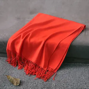 Kashmir shawl plain solid color fashion imitation cashmere none support oem customized 20pcs/color