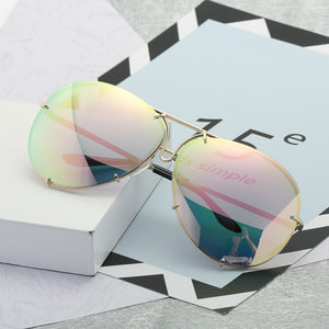 A0319 Superhot Eyewear Fashion Men <strong>Women</strong> Metal <strong>Mirrored</strong> Pilot Shades <strong>Sunglasses</strong> - Product Image 3