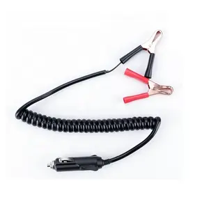 10A 15A fuse cigar car charger to crocodile clip charger cable for car